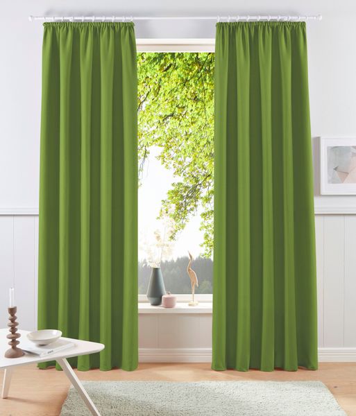 my home Vorhang "Raja, Gardinen mit Kräuselband, Vorhänge Wohnzimmer" Kräus günstig online kaufen