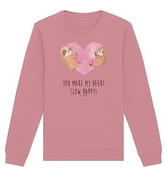 Mr. & Mrs. Panda Longpullover Faultiere Herz Größe S - Canyon Pink - Gesche günstig online kaufen