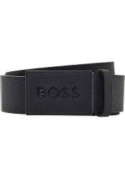 BOSS Ledergürtel Boss_Icon-S1_Sz40 mit BOSS-Logo-Prägung auf günstig online kaufen