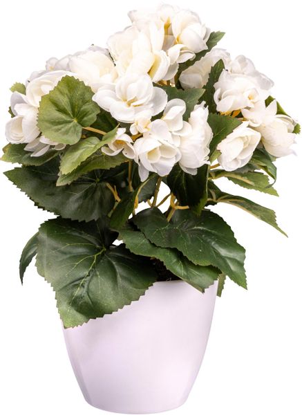 Creativ green Kunstblume "Begonie" mit farbenfrohen Blüten günstig online kaufen