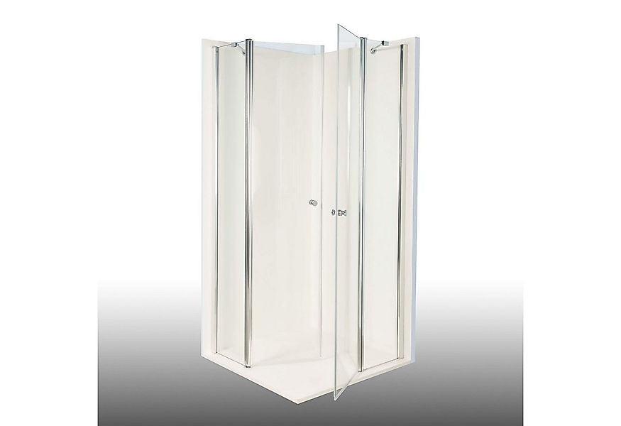 Dusbad Eckdusche Dusche Dusbad Vital 2 4tlg Pendeltür an Festteil / Eckdusc günstig online kaufen