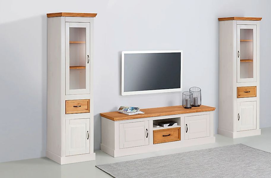 Home affaire Wohnwand "Selma", (Set, 3 St.), 2 Vitrinen und 1 Lowboard, aus günstig online kaufen