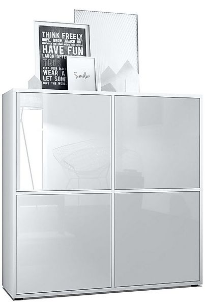 Vladon Highboard Cuba V2 (Schrank, 104 x 105,5 x 35,5 cm Sideboard mit 8 Fä günstig online kaufen