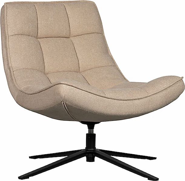 WOOOD Drehsessel »Maudi«, Metallgestell, gepolstert mit gewebtem Stoff, H 8 günstig online kaufen