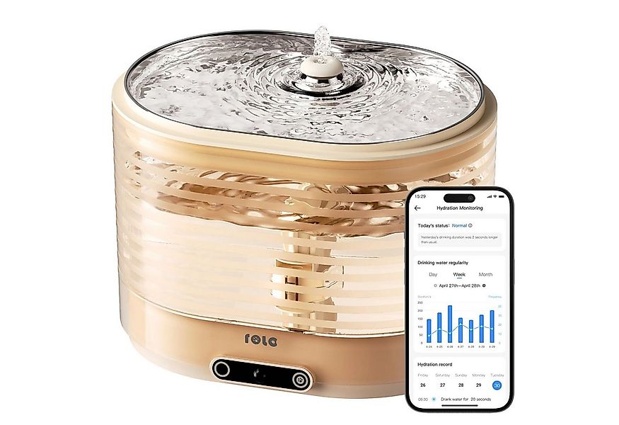 Enabot Trinkbrunnen Katzen Trinkbrunnen Kabellos 2L Volumen Ultraleise mit günstig online kaufen