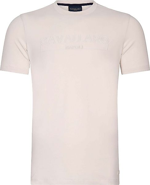 Cavallaro Beciano T-Shirt Logo Ecru - Größe S günstig online kaufen