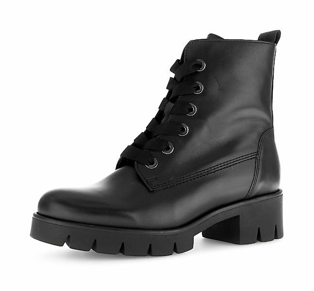 Gabor Schnürstiefelette, Plateau, Schnürboots mit Blockabsatz günstig online kaufen