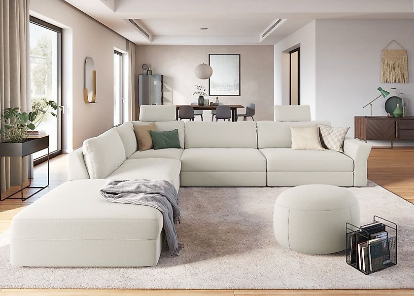 sit&more Ecksofa "Cadabra L-Form" Breite 356 cm, mit Sitztiefenverstellung günstig online kaufen