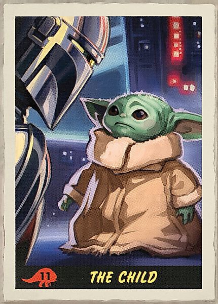 Komar Bild "Mandalorian The Child Trading Card", Disney-Star Wars, (1 St.), günstig online kaufen