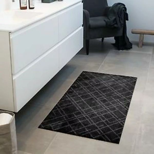 Teppichläufer 'Lines' schwarz, 67 x 120 cm günstig online kaufen