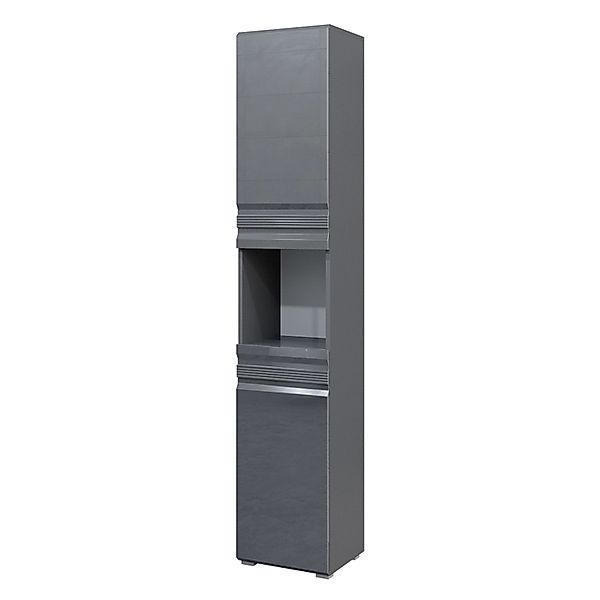 Vicco Badschrank Freddy Anthrazit Hochglanz 36 x 191 cm günstig online kaufen