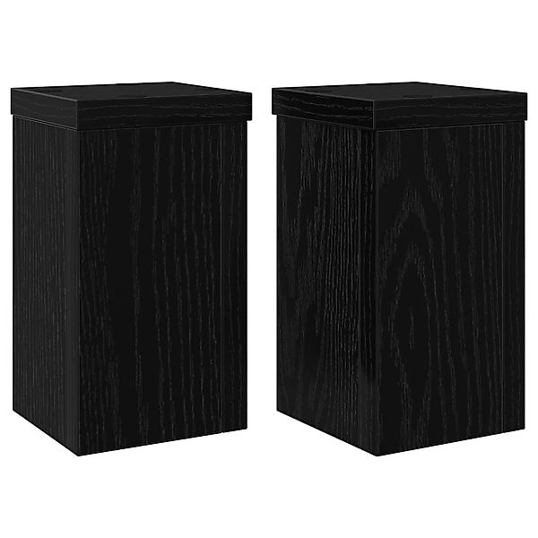 vidaXL Blumenständer Pflanzenständer 2 Stück Schwarz günstig online kaufen
