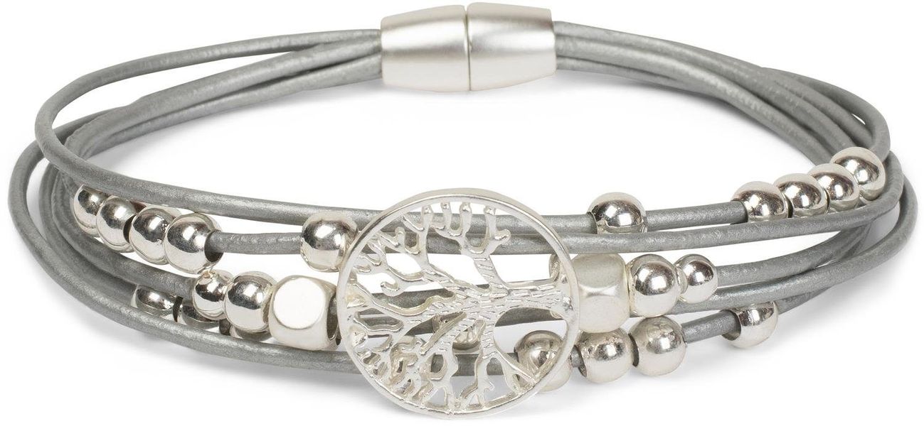 styleBREAKER Armband Armband mit Lebensbaum, Perlen günstig online kaufen