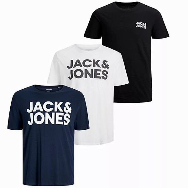 Jack & Jones T-Shirt (3-tlg) tolle Designs im 3er Pack günstig online kaufen