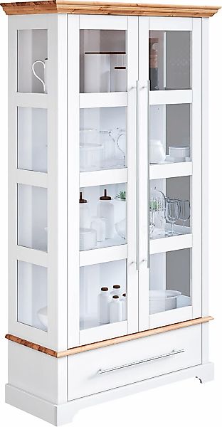 OTTO home Vitrine "Meliss" Höhe 169 cm, Breite 94 cm, 2-türig, Kiefer massi günstig online kaufen
