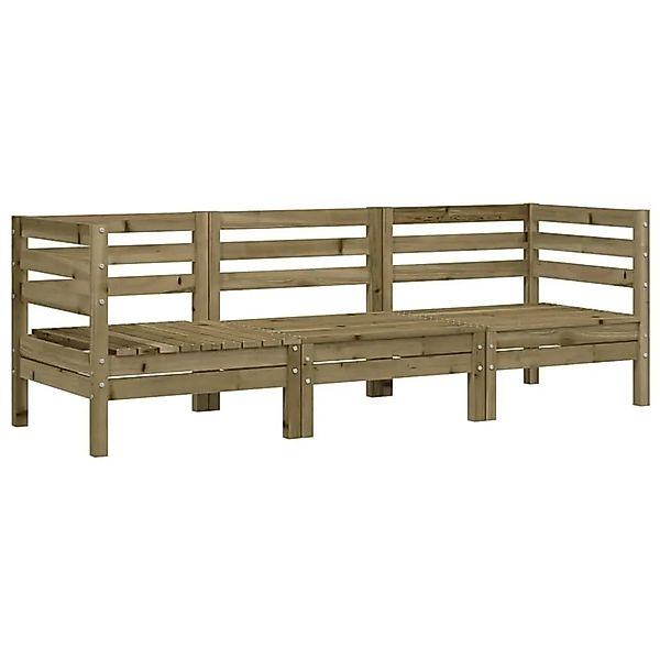 vidaXL Gartensofa 3-Sitzer Kiefernholz Imprägniert 838032 günstig online kaufen
