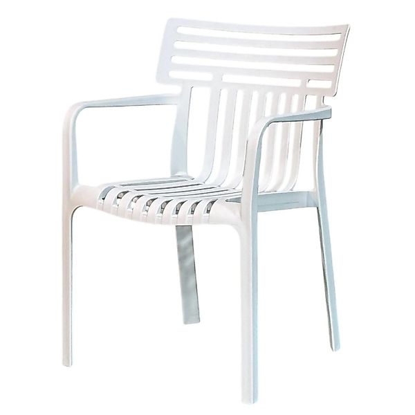 Floordirekt Gartenstuhl Sitwell Wetterfest UV-beständig Stapelbar 6er-Set W günstig online kaufen