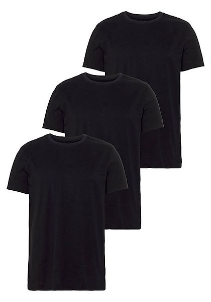 AJC T-Shirt (3er-Pack) lockere Passform, Basic-Stil günstig online kaufen
