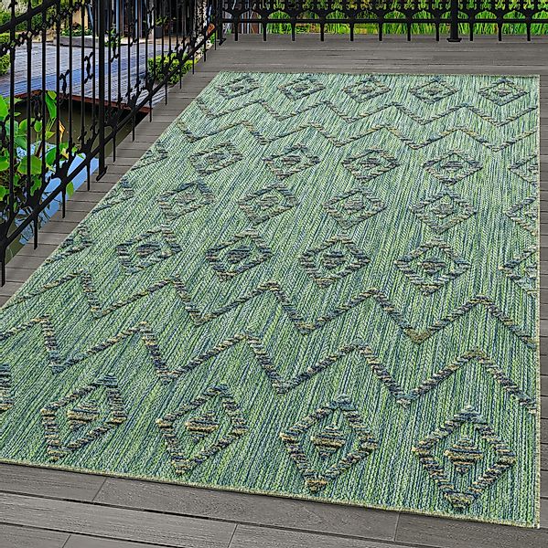 Carpettex Outdoorteppich Boho-Design, Läufer, Höhe: 10 günstig online kaufen