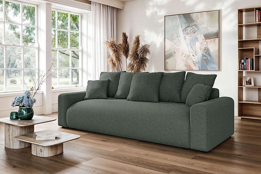 Home affaire Big-Sofa "LAKESIDE klein 3-Sitzer Schlafsofa mit Bettkasten, B günstig online kaufen
