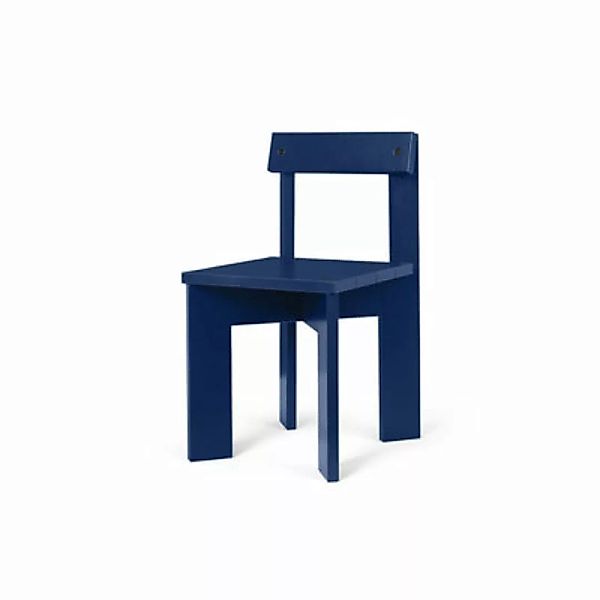 Kinderstuhl Ark holz blau / Sitzfläche: H 30 cm - Ferm Living - günstig online kaufen