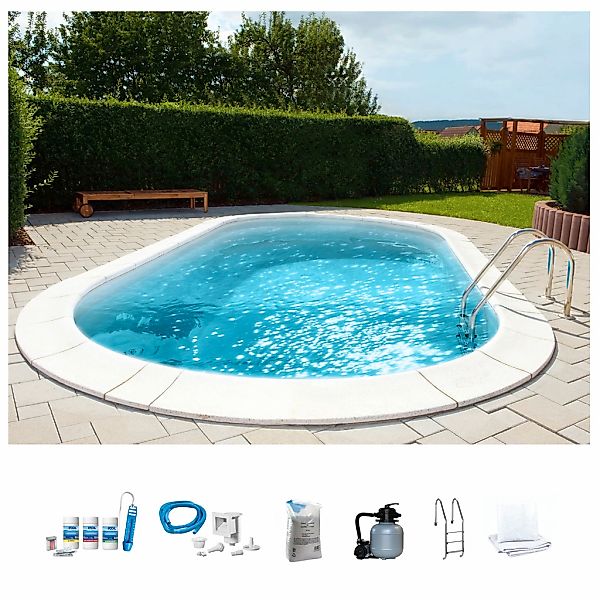 my POOL BWT Ovalpool "PREMIUM mit sandfarbener Innenfolie" Höhe 120 cm, in günstig online kaufen