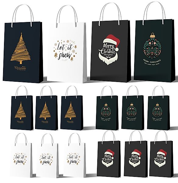 happymas Aufbewahrungsbox 12 XXL-Geschenktaschen für Weihnachten: günstig online kaufen