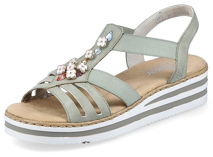 Rieker Riemchensandale, Sommerschuh, Sandalette, Keilabsatz, mit günstig online kaufen