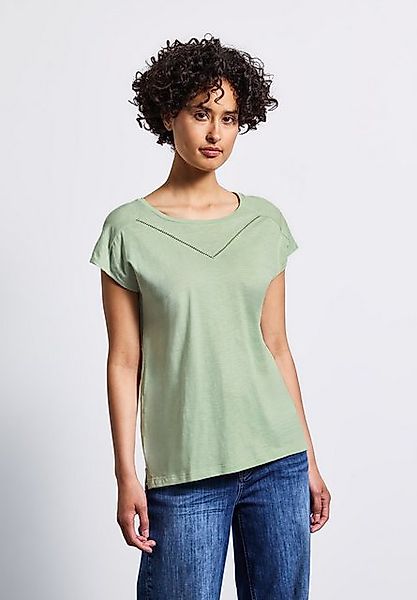 STREET ONE T-Shirt mit Schlitz am Saum günstig online kaufen