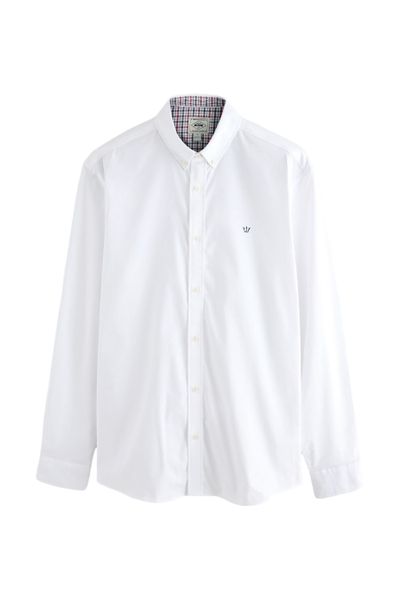 Next Langarmhemd Langärmeliges Oxfordhemd mit Stretch günstig online kaufen