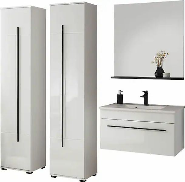 INOSIGN Badmöbel-Set »Cantara, Bad im modernen Design, 4-teiliges Badezimme günstig online kaufen