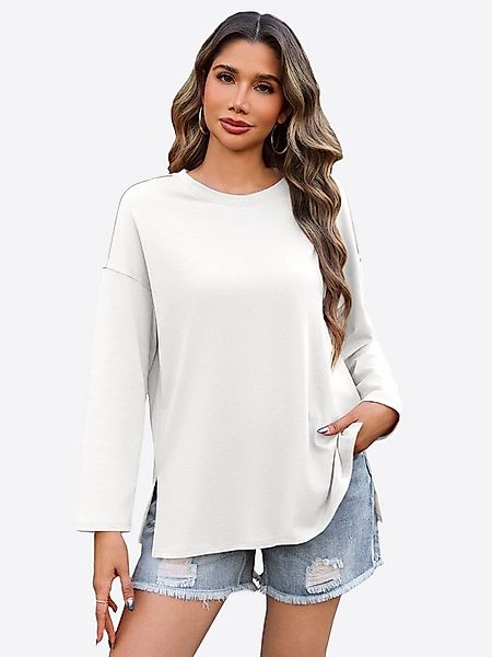 Imily Bela T-Shirt Damen Lockeres Langärmliges Hemd (Packung, 1-tlg., 1per- günstig online kaufen