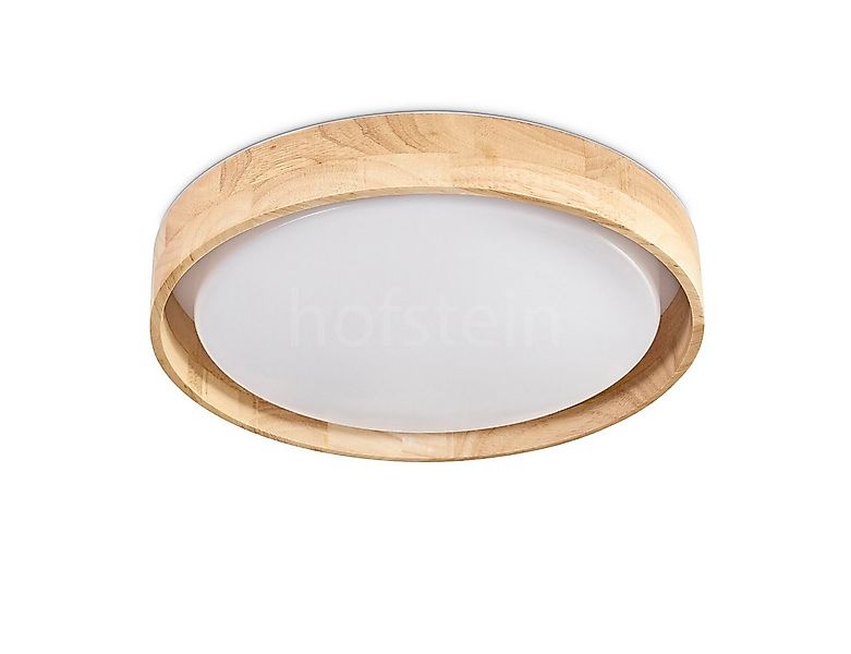 hofstein Deckenleuchte Deckenlampe aus Holz/Metall/Kunststoff in Natur/Weiß günstig online kaufen