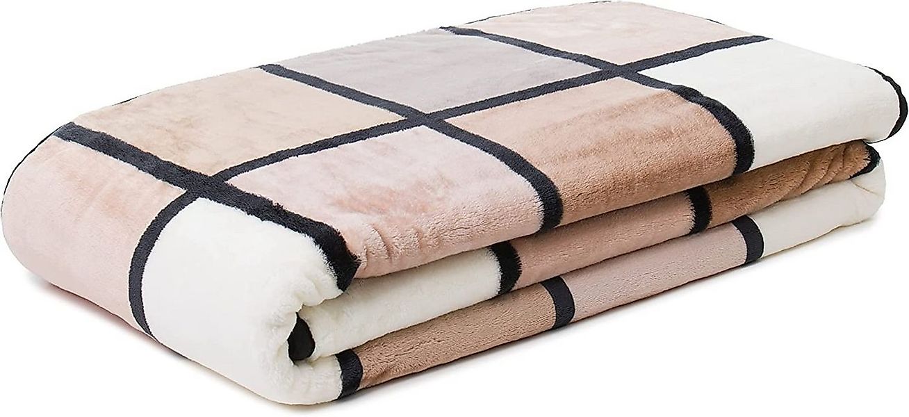 Wohndecke Antigua Cashmere Feeling Karo Kuscheldecke, Gözze günstig online kaufen