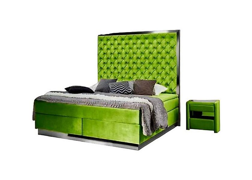 Xlmoebel Bett Luxus Bett mit Edelstahl-Design, Schlafzimmer Möbel, Neu (Bet günstig online kaufen