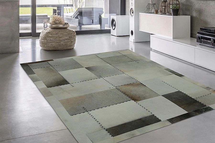 calo-deluxe Lederteppich "Solut 305 - Fellteppich" rechteckig 8 mm Höhe ech günstig online kaufen