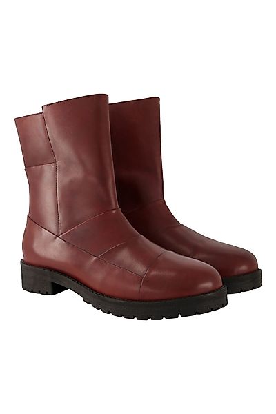 Ulla Popken Leder-Boots Ziernähte Wechselfußbett Weite günstig online kaufen
