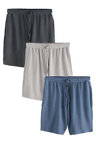 Next Pyjamahose Gerippte Ottoman Shorts aus Modal, 3er-Pack (3-tlg) günstig online kaufen