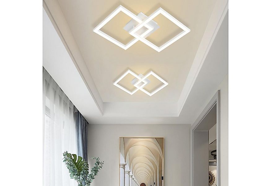 Nettlife LED Deckenleuchte Modern Deckenlampe Wohnzimmerlampe 24W Warmweiss günstig online kaufen