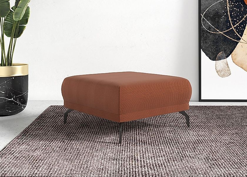 Home affaire Hocker "Coco" Cord-Bezug in 2 Ausführungen, Füßen 15 cm hoch günstig online kaufen