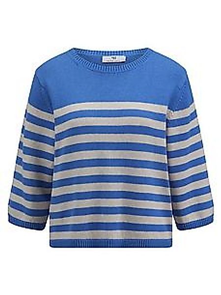 Rundhals-Pullover Peter Hahn blau günstig online kaufen