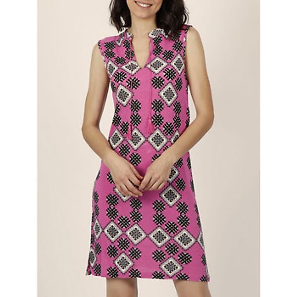 Admas  Kleider Ärmelloses Sommerkleid Art Deco fuchsia günstig online kaufen