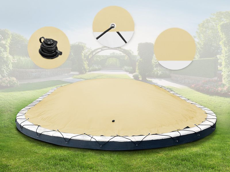 AirDeluxe Pool-Abdeckplane Ovale aufblasbare Poolplanen Schwimmbad günstig online kaufen