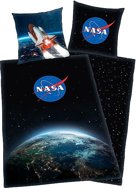 NASA Wendebettwäsche Nasa, Renforcé, 2 teilig günstig online kaufen