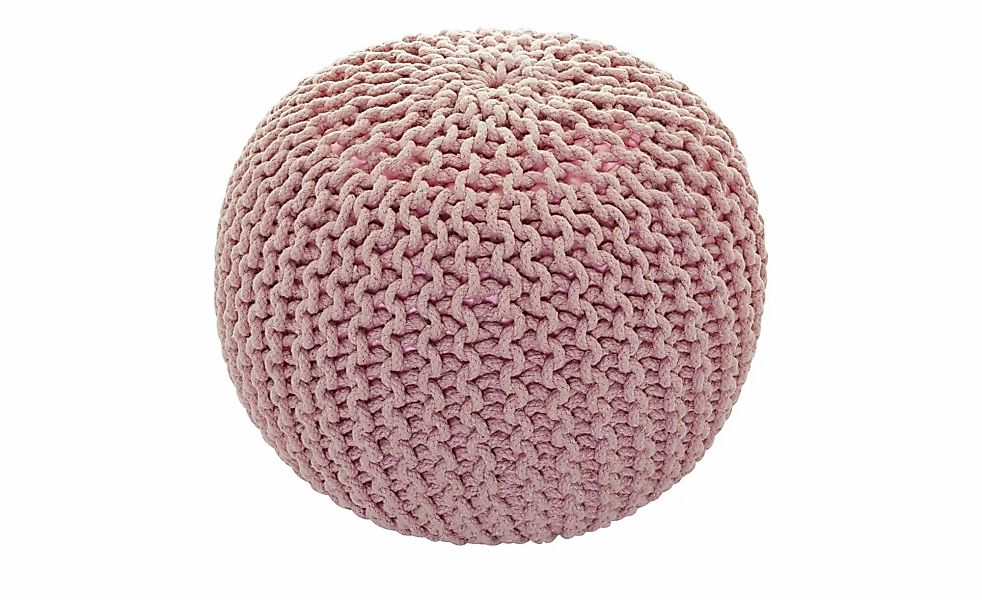 como Strickpouf   ¦ rosa/pink ¦ Maße (cm): H: 38  Ø: 50 Dekokissen & Decken günstig online kaufen