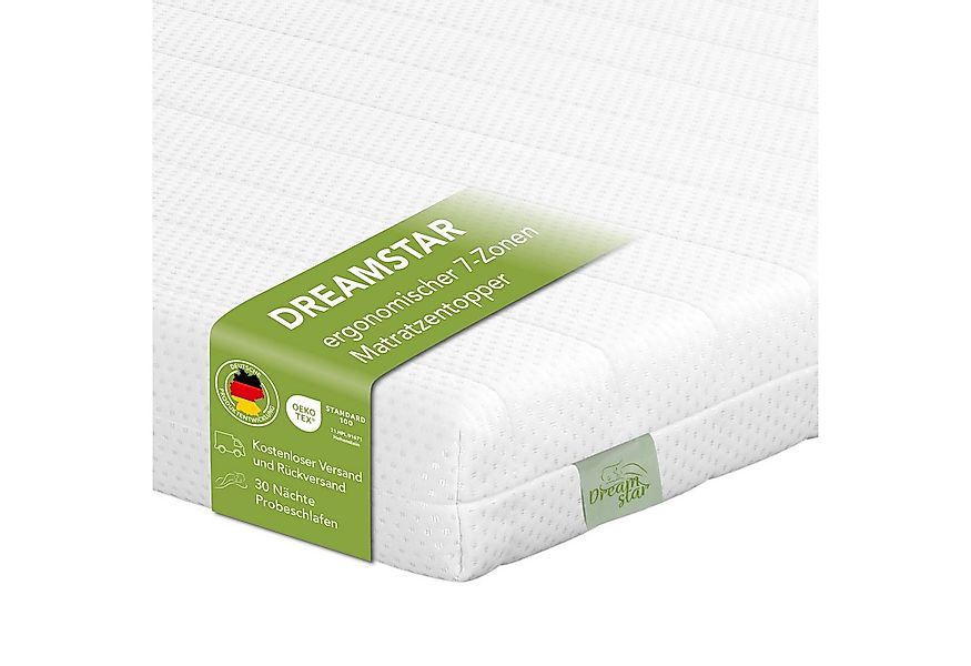 Dreamstar, Topper Easy Flex, ergonomischer 7-Zonen Matratzentopper zum Wend günstig online kaufen