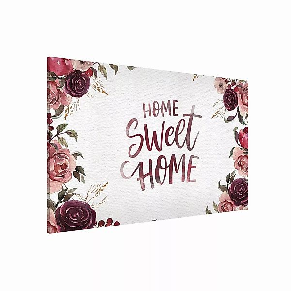 Magnettafel Home Sweet Home Aquarell auf Papier günstig online kaufen