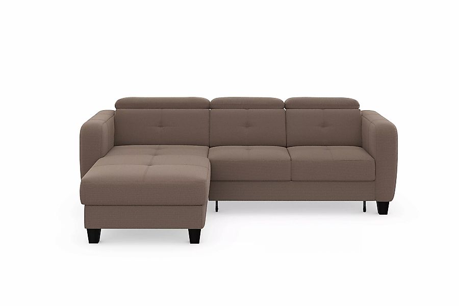 sit&more Ecksofa "Belluci L-Form", inklusive Federkern, wahlweise mit Bettf günstig online kaufen