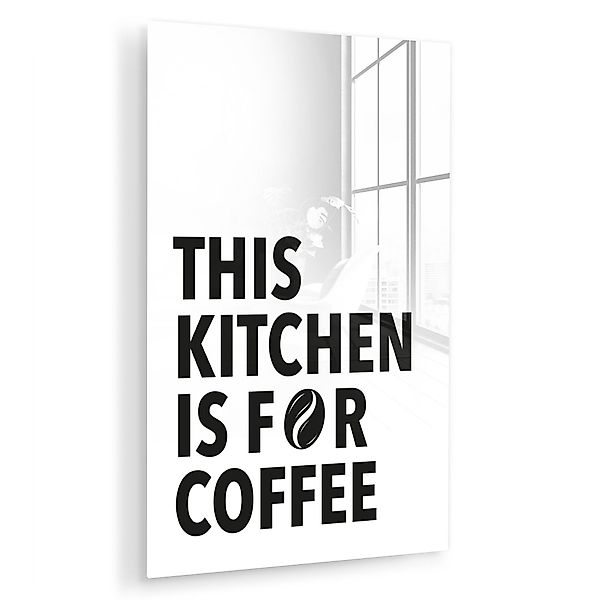 MuchoWow Acrylglasbild Zitate - Kaffee - günstig online kaufen