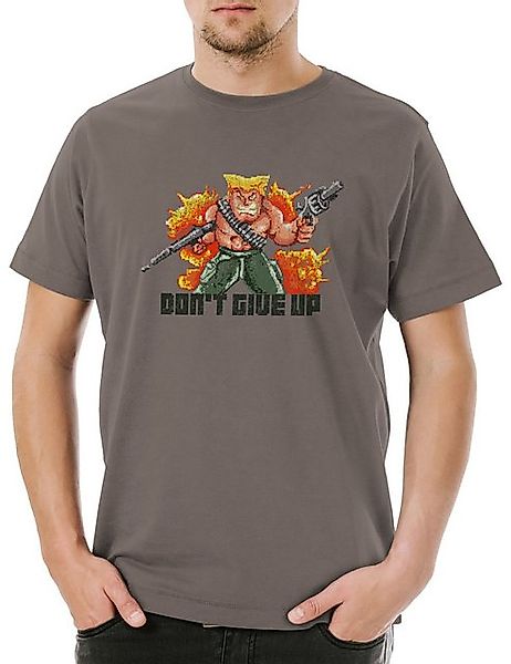 Urban Backwoods Print-Shirt Urban Backwoods Mercenary Don't Give Up Herren günstig online kaufen